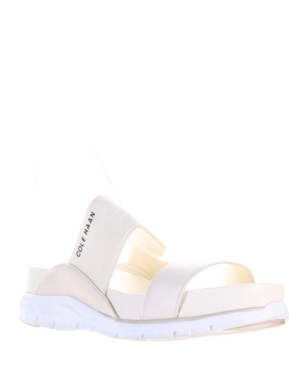 Cole Haan White Elastic Strap Sandal Zg Double Bnd Ivory Sandal 8.5 - Picture 5 of 10